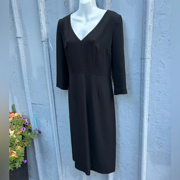 Comrags V neck Black Shift Dress, size Small - Picture 4 of 13